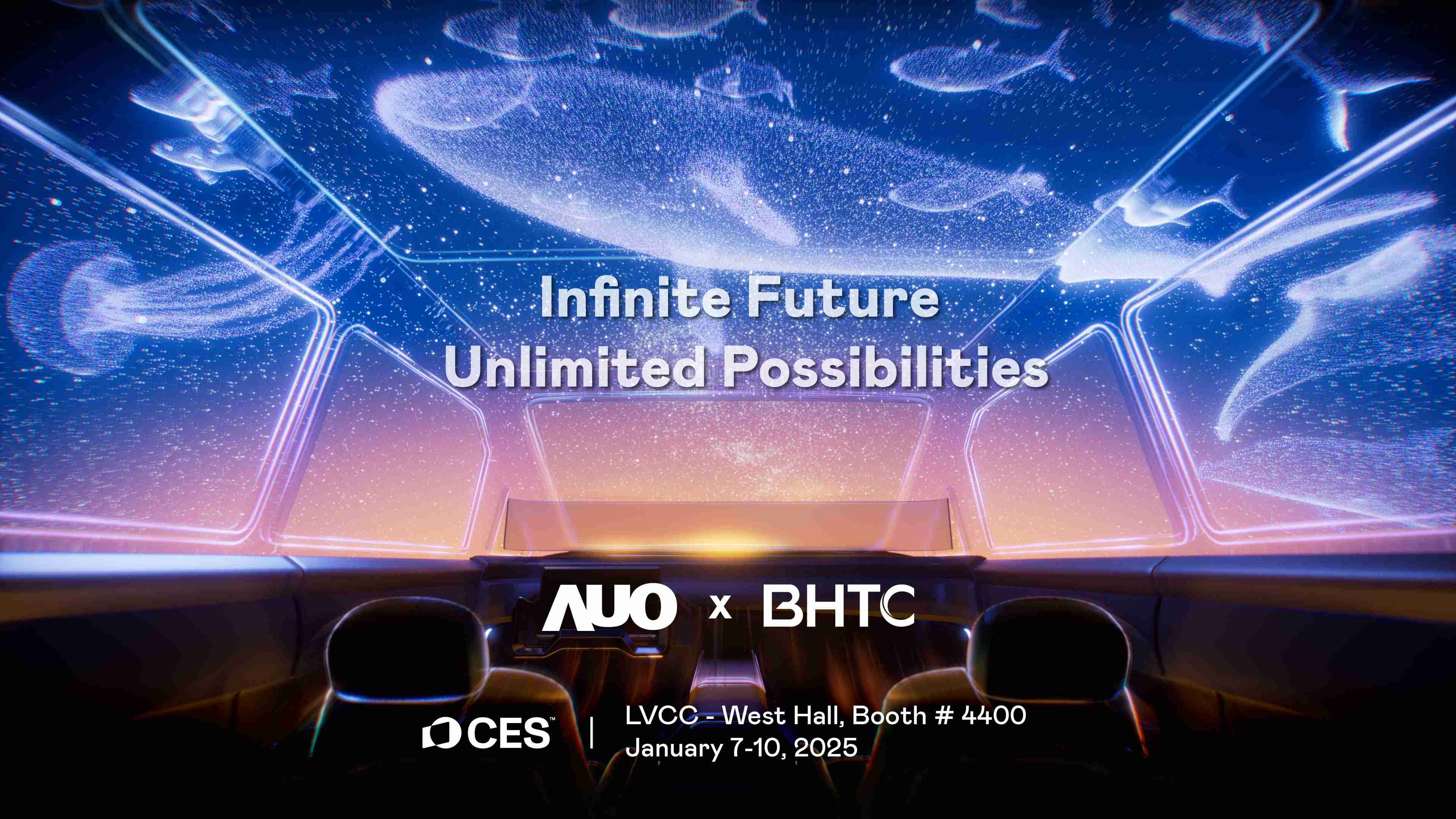 NG大舞台以Infinite Future, Unlimited Possibilies为主题，，联合BHTC于CES 2025扩大规模展出