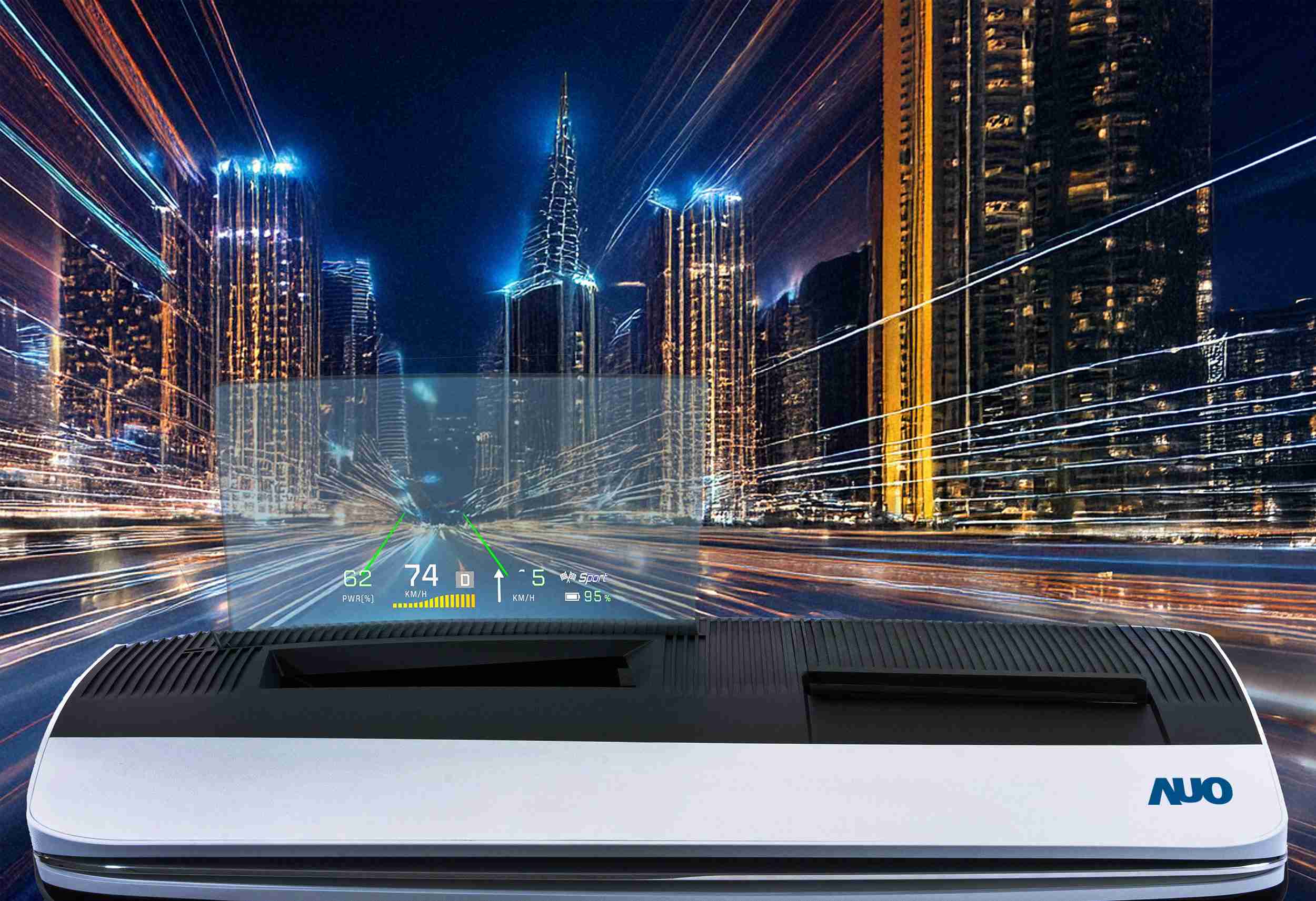 NG大舞台推出13吋Micro LED抬头显示器，，，提供高入眼亮度、、、高色彩饱和度的显示质量，，在阳光下或黑暗中都清晰可见，，，，并利用Micro LED模块体积小的优势，，，解决车用空间有限的痛点